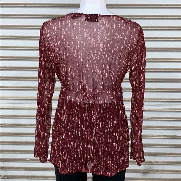🛍️New York & Co sheer top size medium - Picture 7 of 8